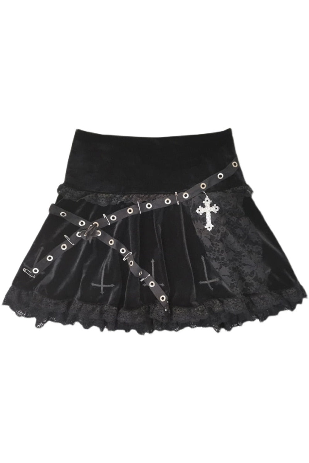 Lace Bandage High Waist Skirt - Skirts