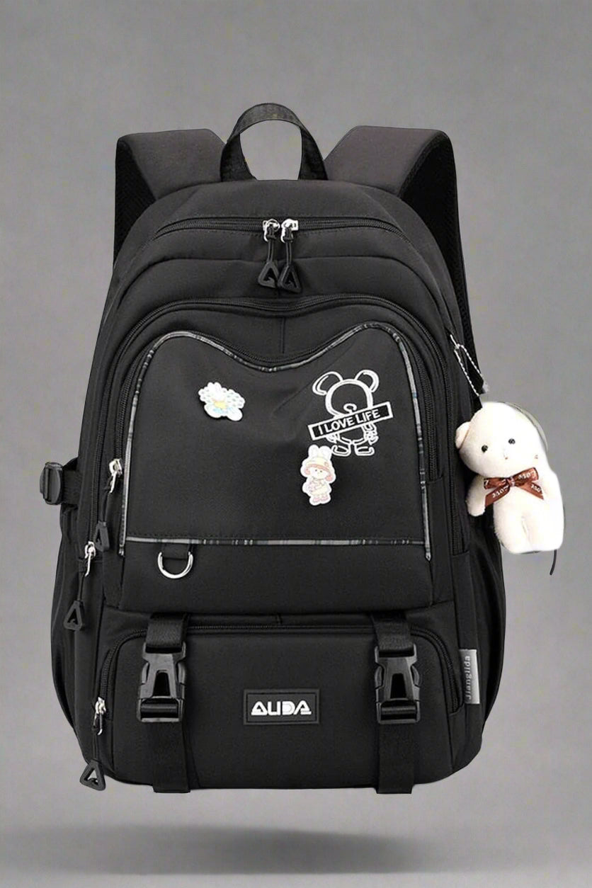 Pastel Large Backpack Kawaii black Shoptery