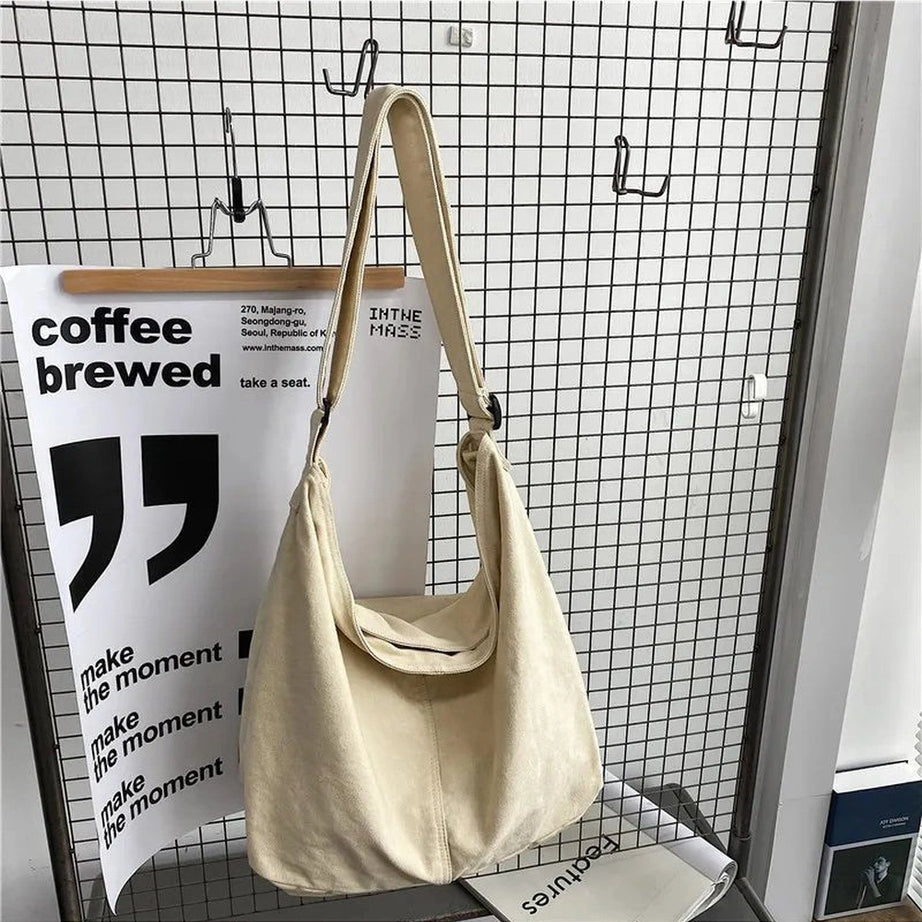Retro Large Canvas Shopper Handbags White 36cm18cm32cm Shoptery