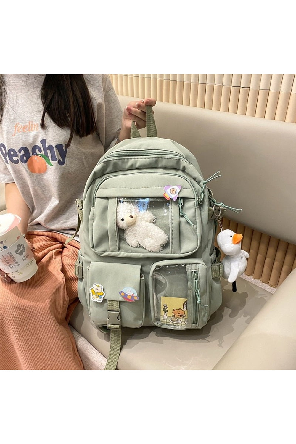 Large Capacity Kawaii Backpack - Backpacks