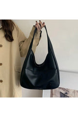 Retro Large Casual Leather Handbag black 32X12X25CM Shoptery