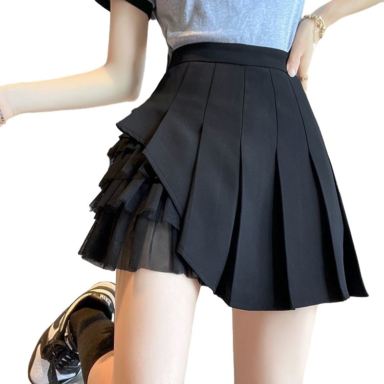 Lolita Aesthetic Pleated Skirt - Skirts