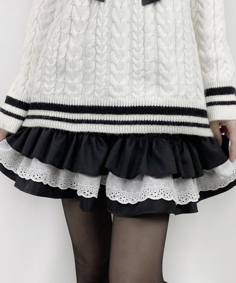 Lolita Cute Style Mini Skirt - Skirts