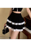Kawaii Goth Mini Skirt black Shoptery