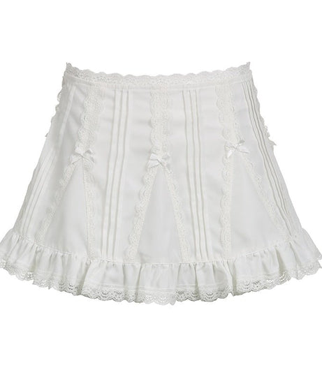 Lolita Lace A-line Mini Skirt - Skirts