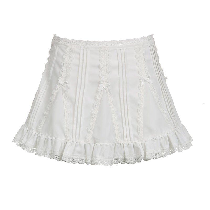 Lolita Lace A-line Mini Skirt - Skirts