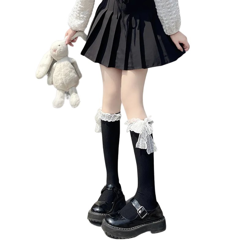 Lolita Lace Bow Socks -