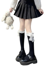 Socks – Kawaii Lace for Footwear Style Black One Size Shoptery