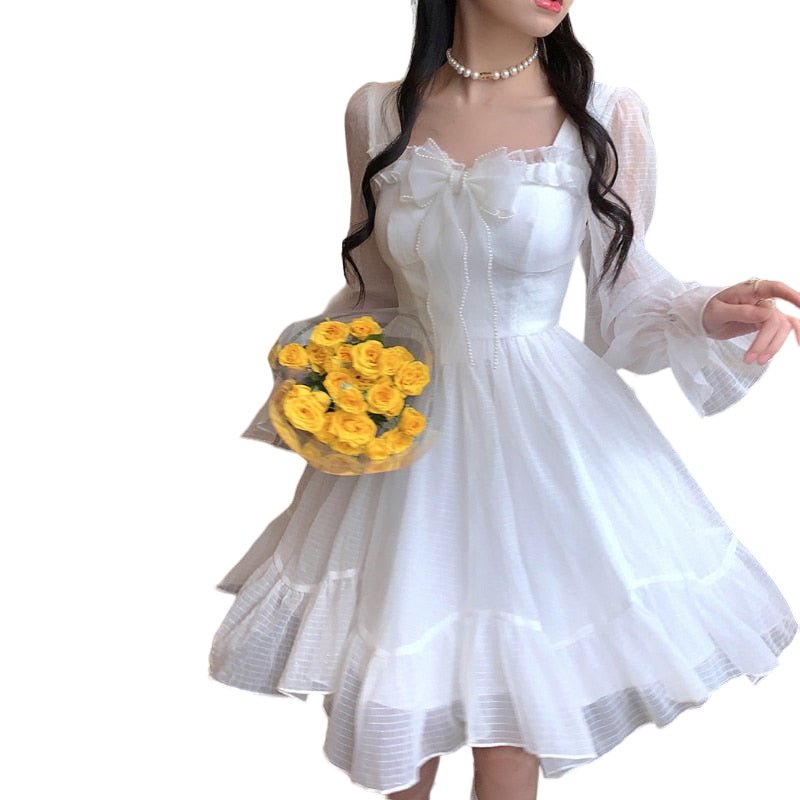 Lolita White Dress - Dresses