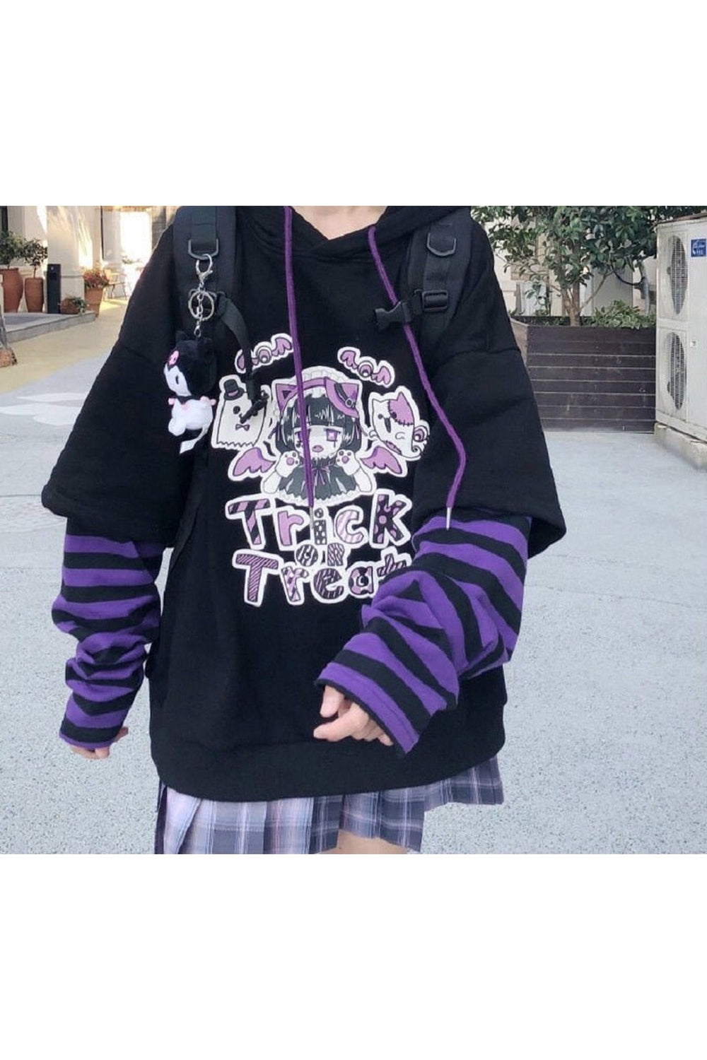 Long-Sleeved Anime Hoodie - Hoodies