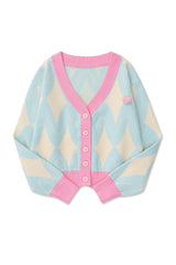 Pastel Cute Loose V-neck Student Cardigan Candy Colors Shoptery
