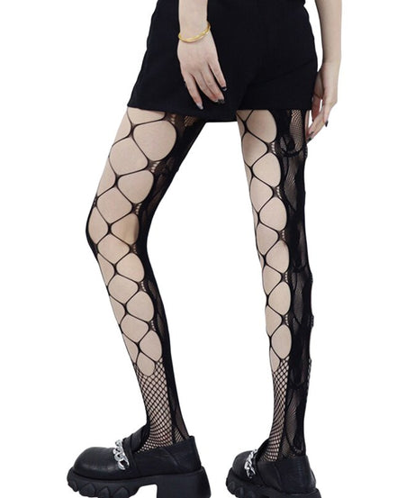 Mesh Fishnet Hollowed-out Stockings - Socks