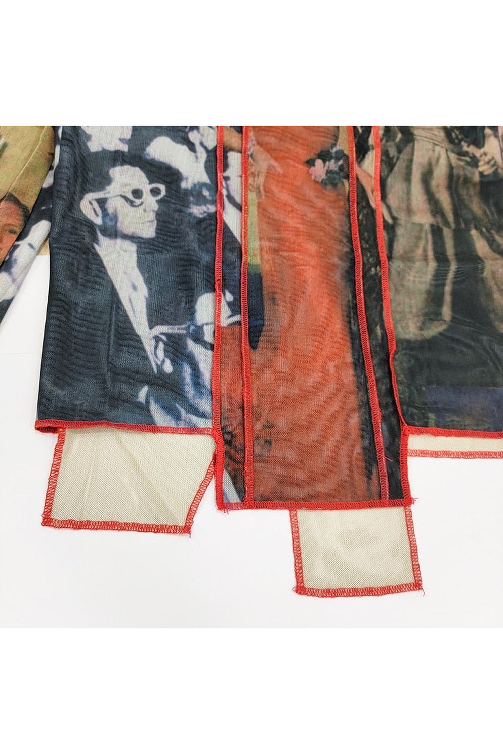 Mesh Transparent Blouse Shoptery