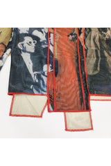 Mesh Transparent Blouse Shoptery