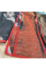Mesh Transparent Blouse Shoptery