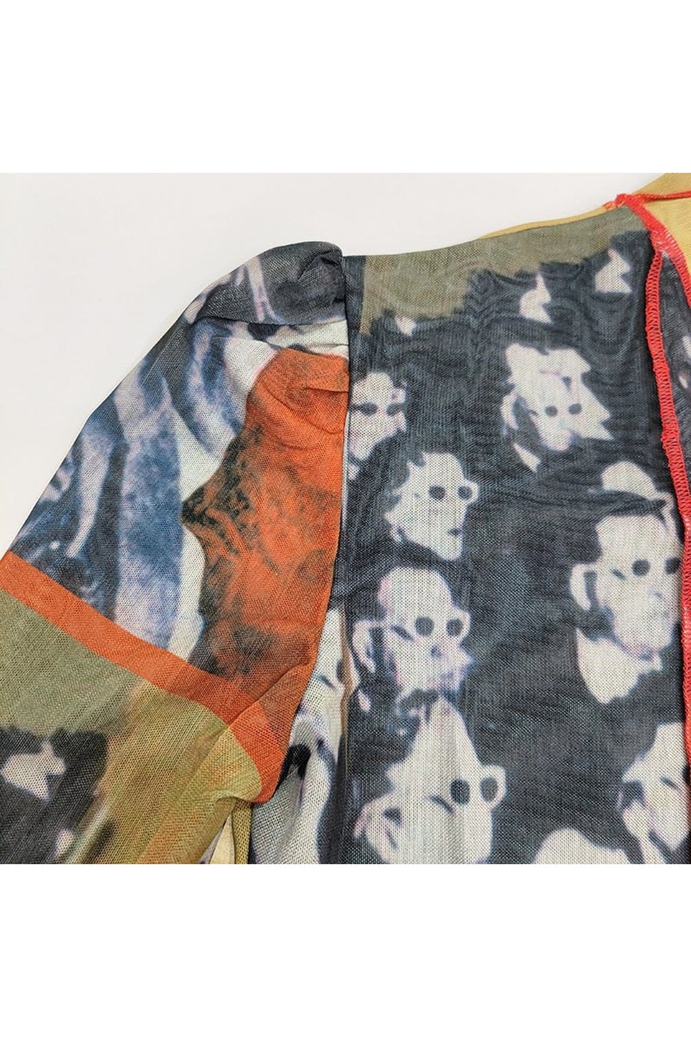 Mesh Transparent Blouse Shoptery