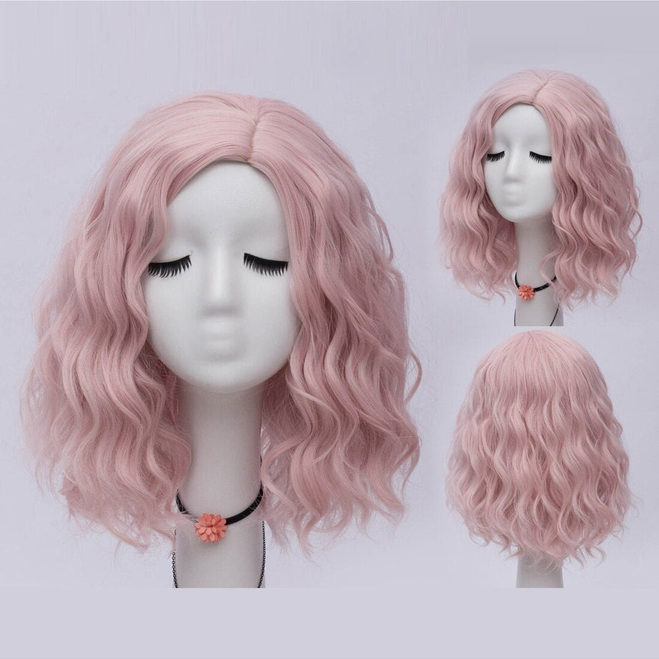 Kawaii Multicolor Short Wave Wig Shoptery