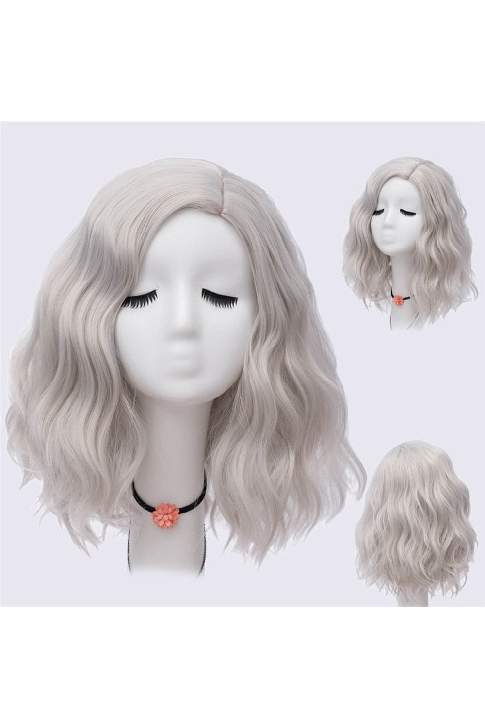 Kawaii Multicolor Short Wave Wig Muli Color 14inches Shoptery