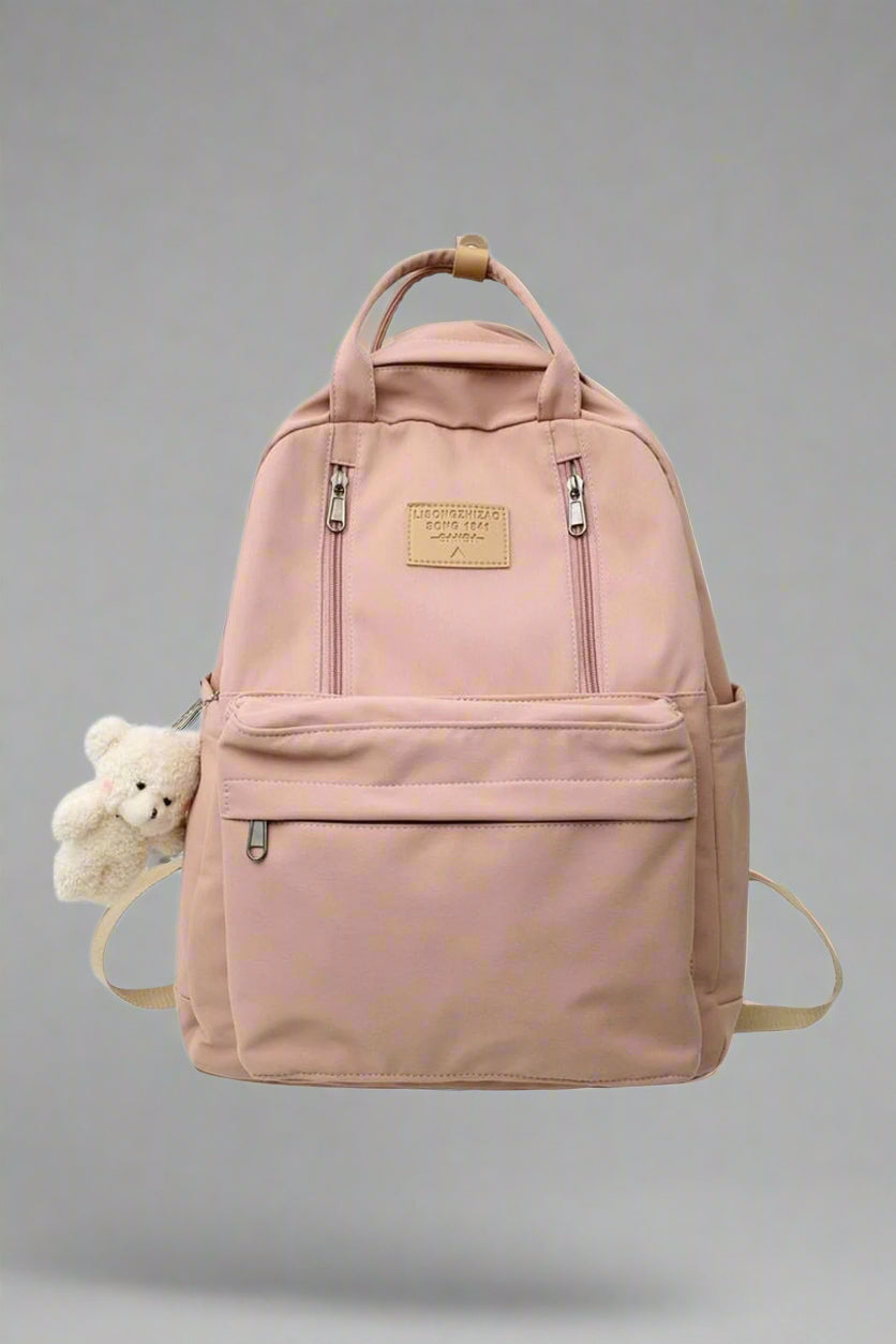 Multifunction Waterproof Backpack Pink Shoptery