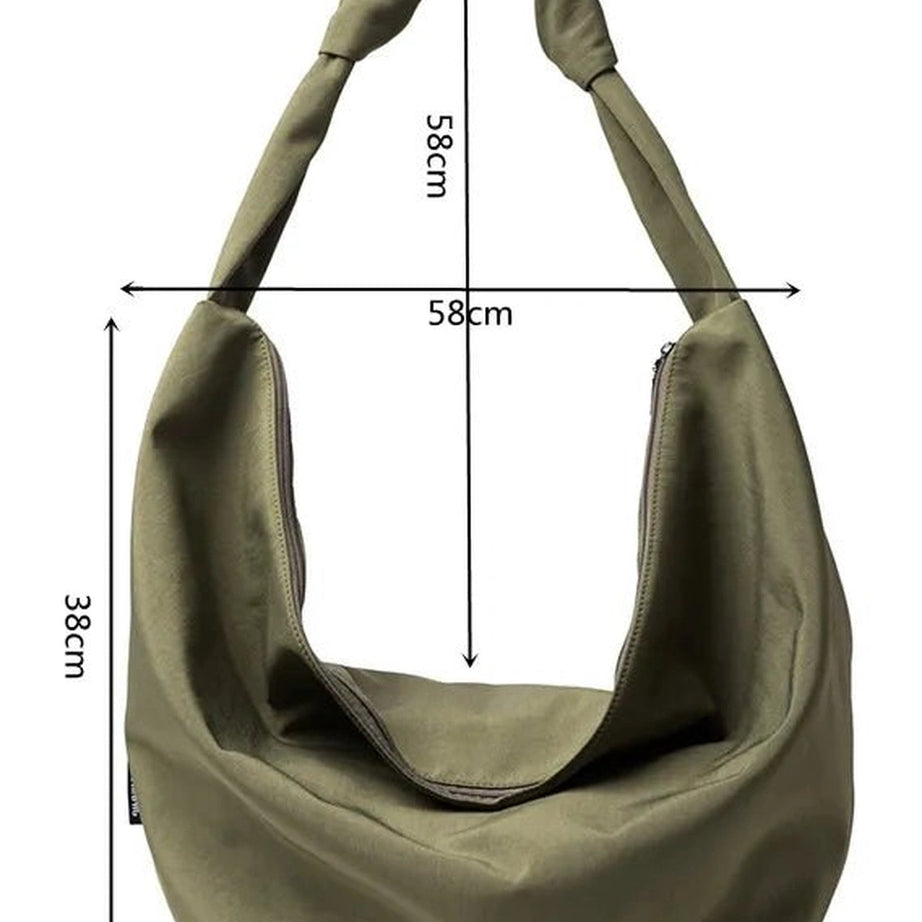 Retro Nylon Shoulder Handbag Shoptery