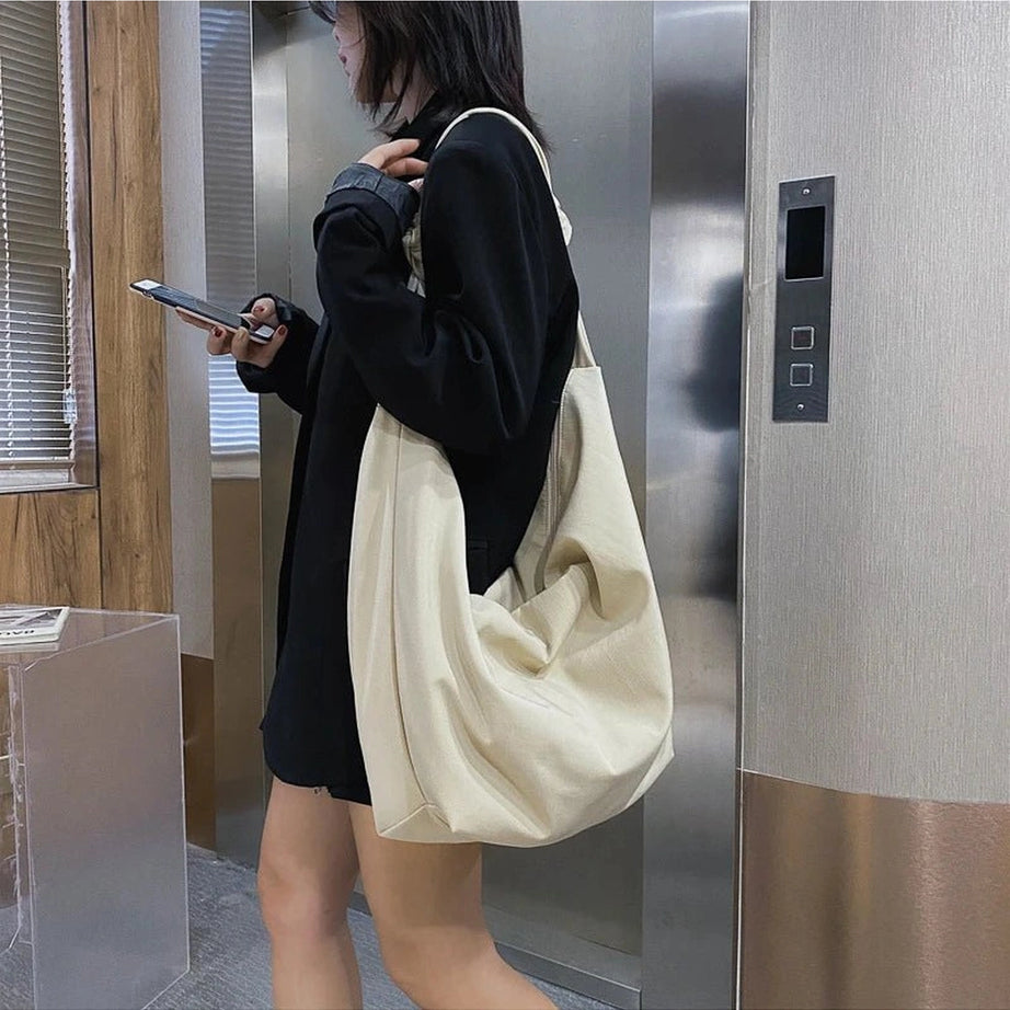 Retro Nylon Shoulder Handbag Shoptery