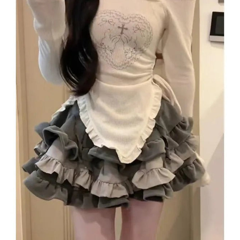 Acubi Off Shoulder Clubwear Outfit Set Shoptery