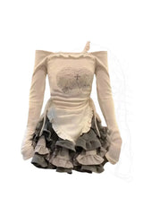 Acubi Off Shoulder Clubwear Outfit Set Picture Color Shoptery