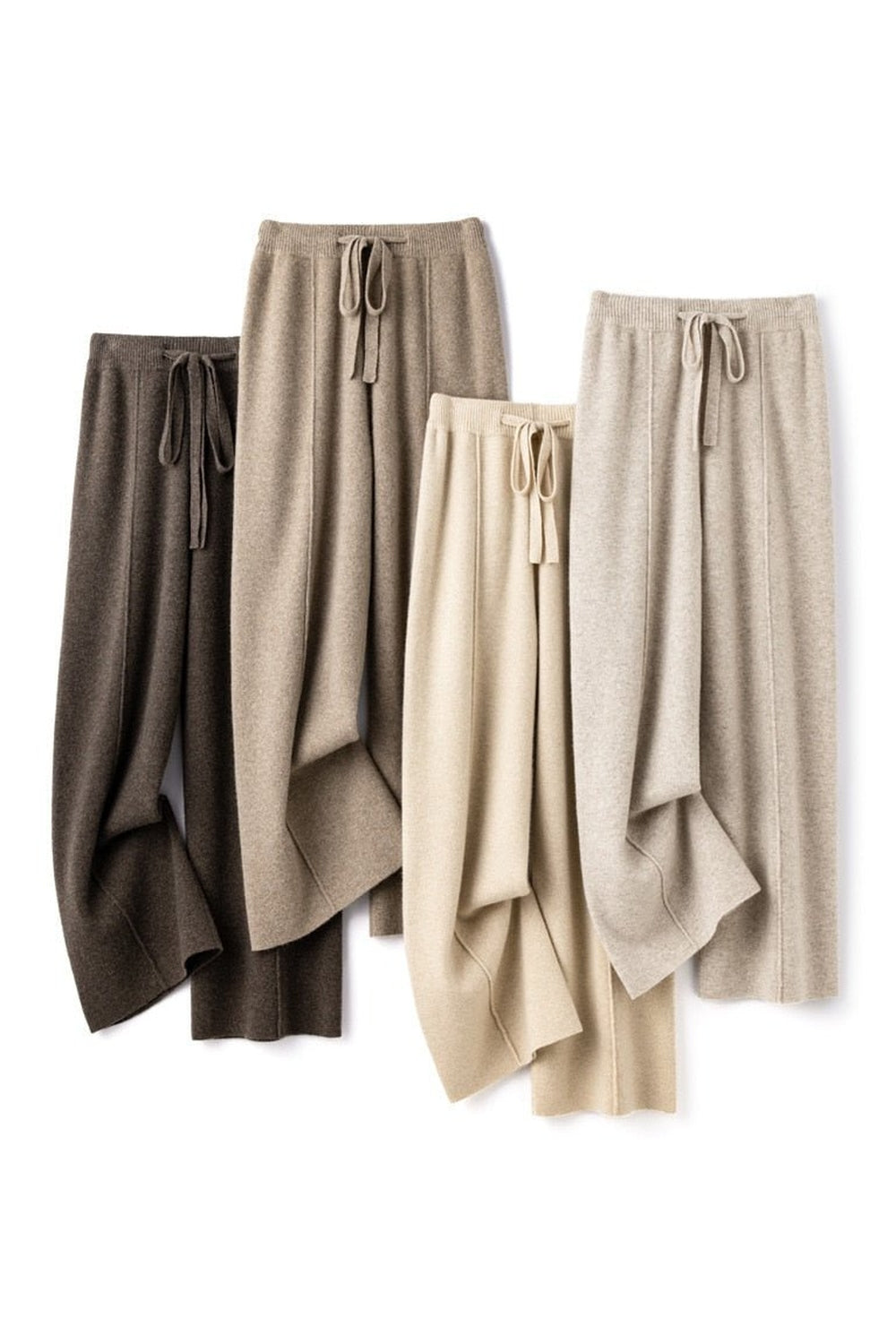 Old Money Wide Leg Knitted Pants - Pants