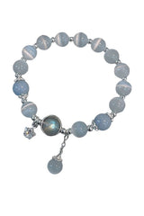 Aesthetic Opal Sea Blue Crystal Bracelet Shoptery