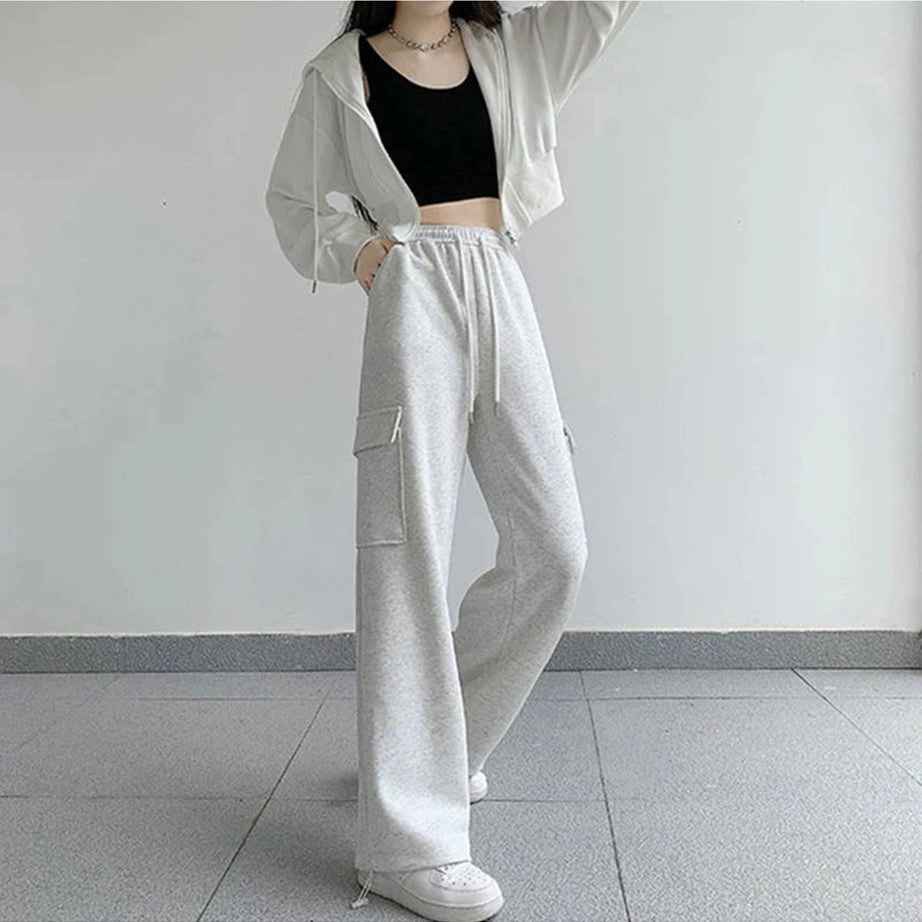 Y2k Oversized Cargo High Waist Pants Shoptery