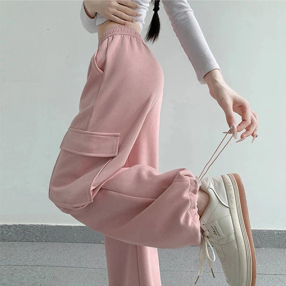 Y2k Oversized Cargo High Waist Pants Shoptery