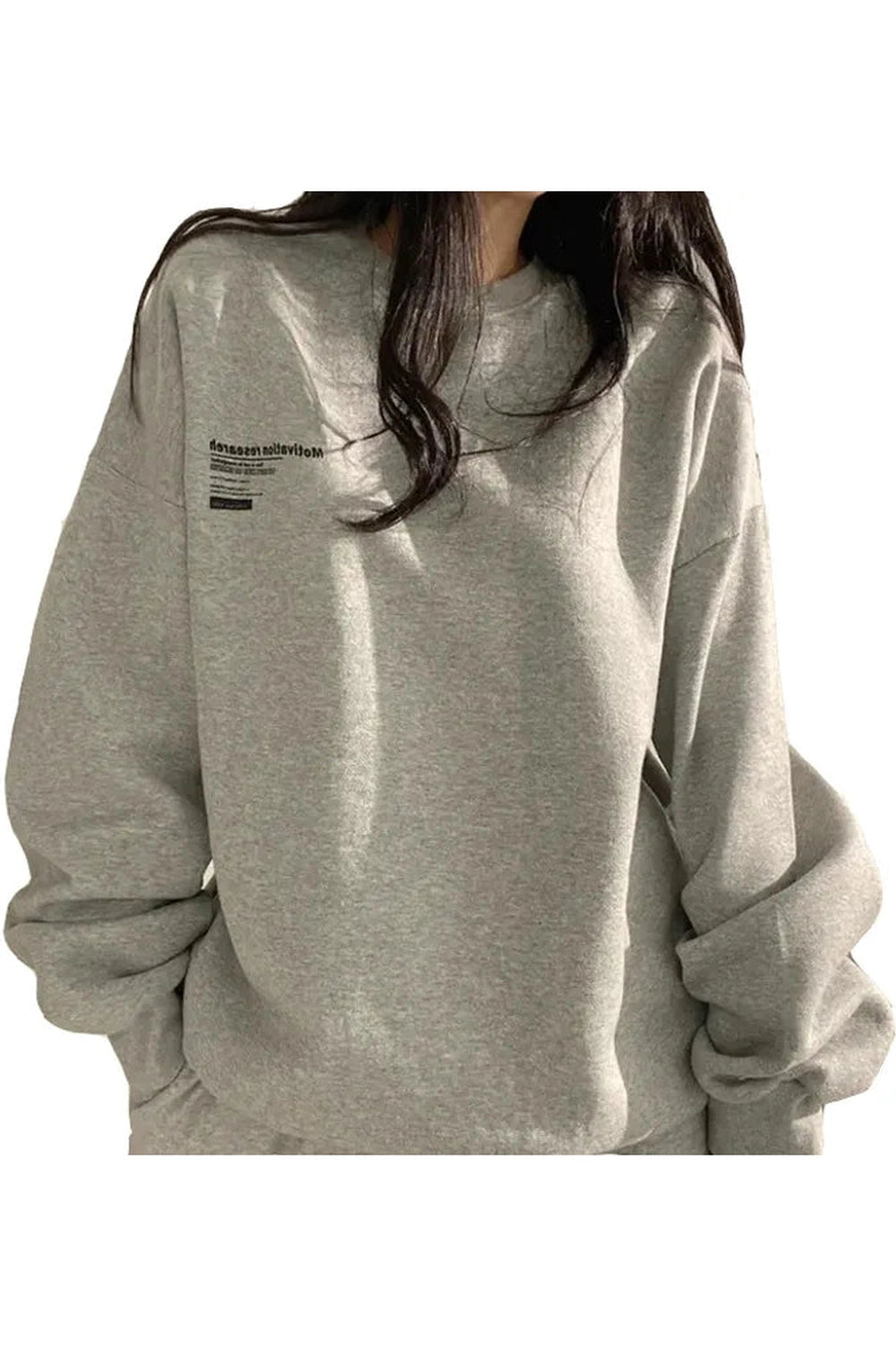 Oversized Letter Print Harajuku Hoodie -