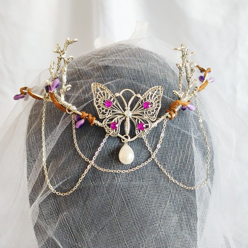 Pagan Fairy Butterfly Crown - Crowns