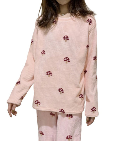 Pajama Sets Mushroom Print - Pajamas