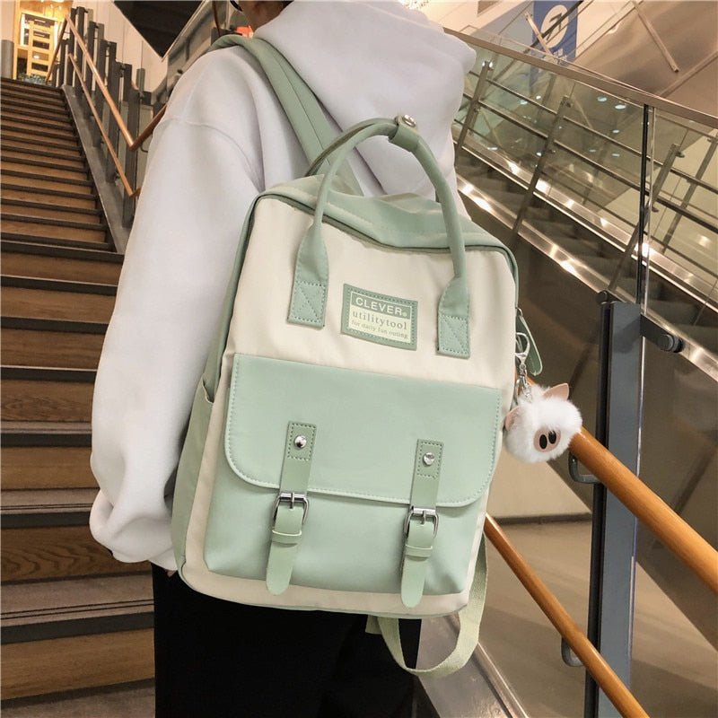 Pastel Colors Preppy Backpack - Backpacks