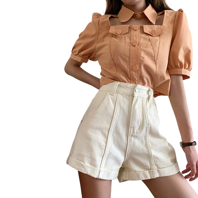 Pastel Colors Vintage Summer Shorts - Shorts