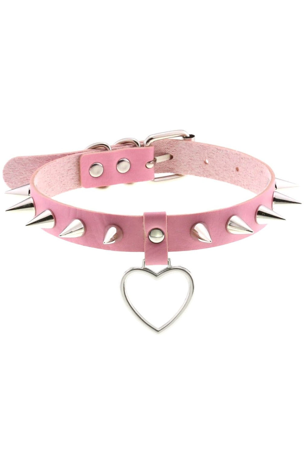 Pastel Goth PU Leather Choker - Necklaces