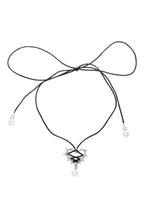 Kawaii Pink Bow Metal Heart Necklace Shoptery
