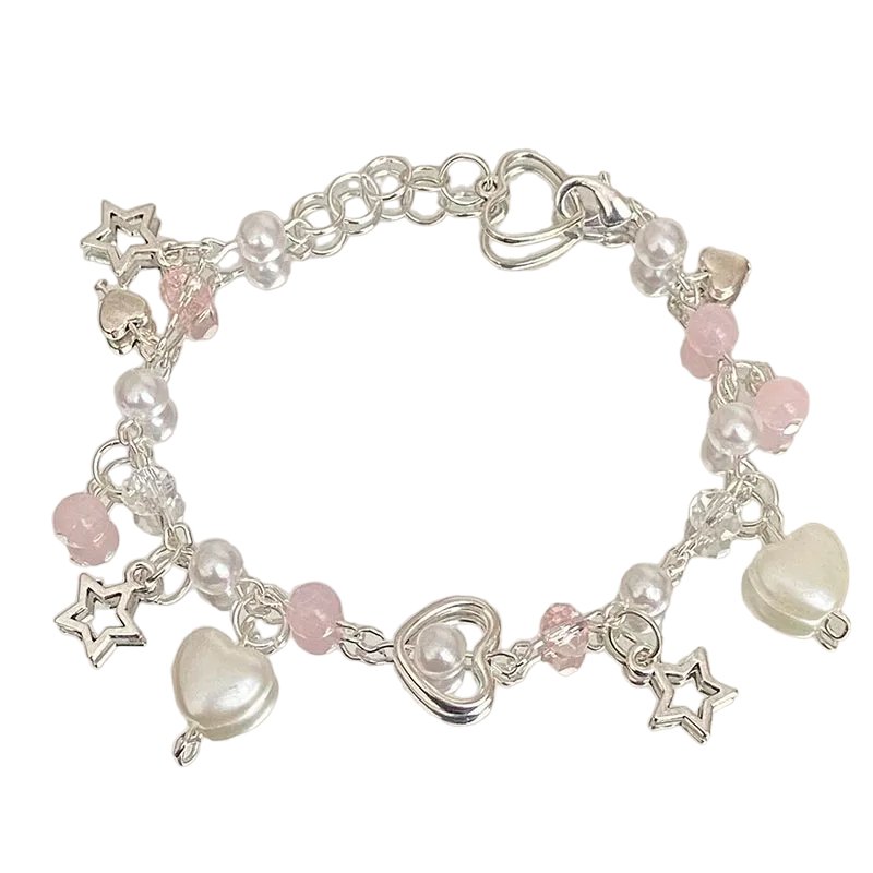 Pink Star Pastel Fairy Bracelet -