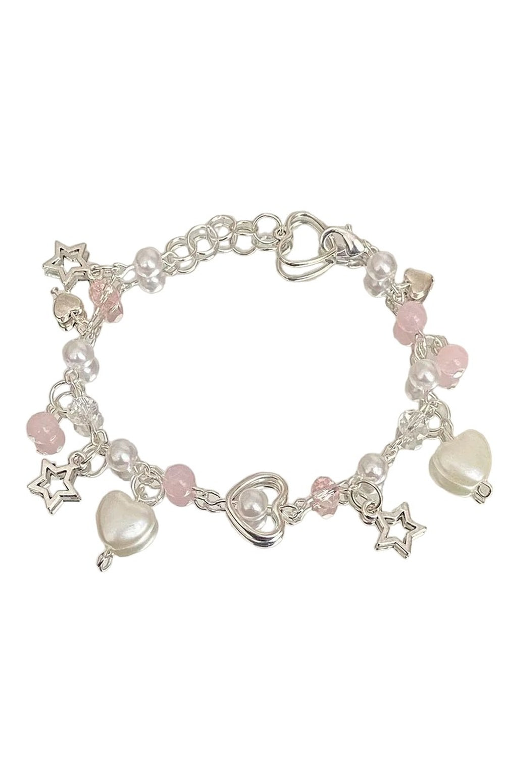 Bracelet – Y2k Pink for Retro Style – Charm Jewelry Shoptery