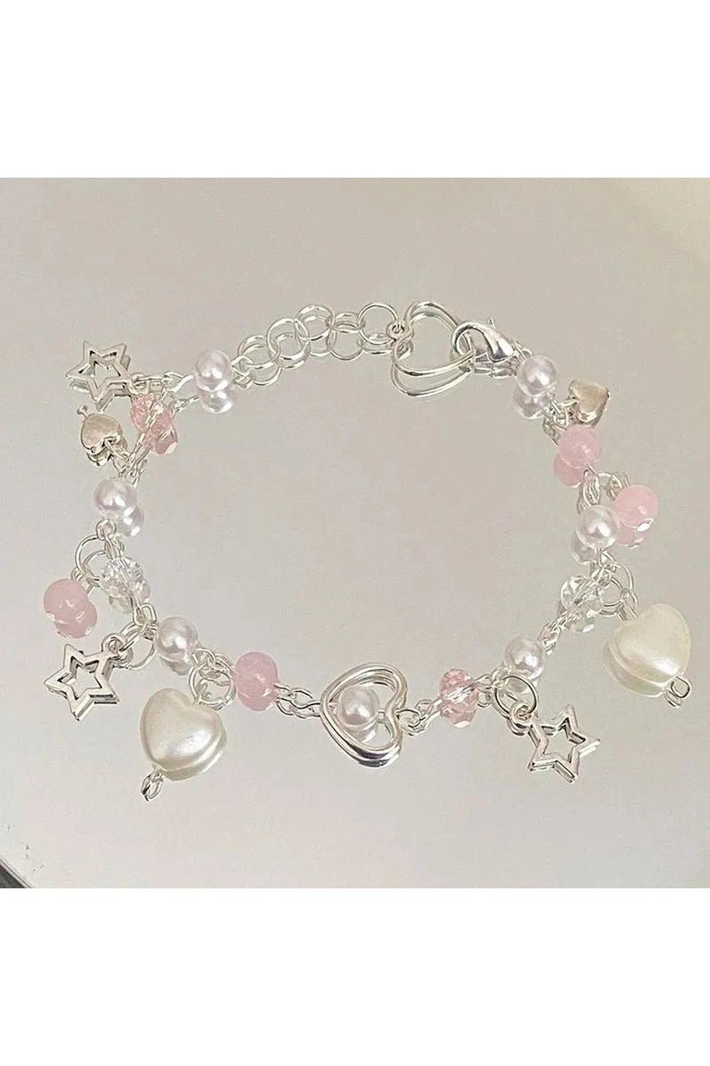 Y2k Pink Star Pastel Fairy Bracelet Default Title Shoptery