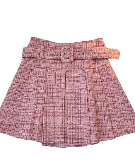 Plaid High Waist Preppy Skirt - Skirts