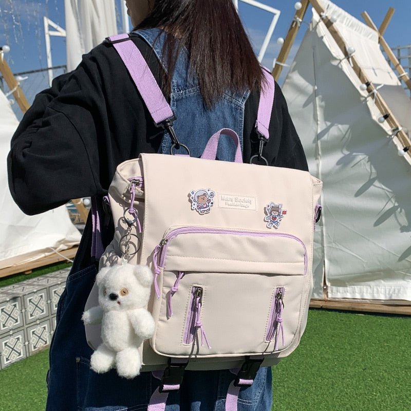 Preppy Cute Backpack - Backpacks