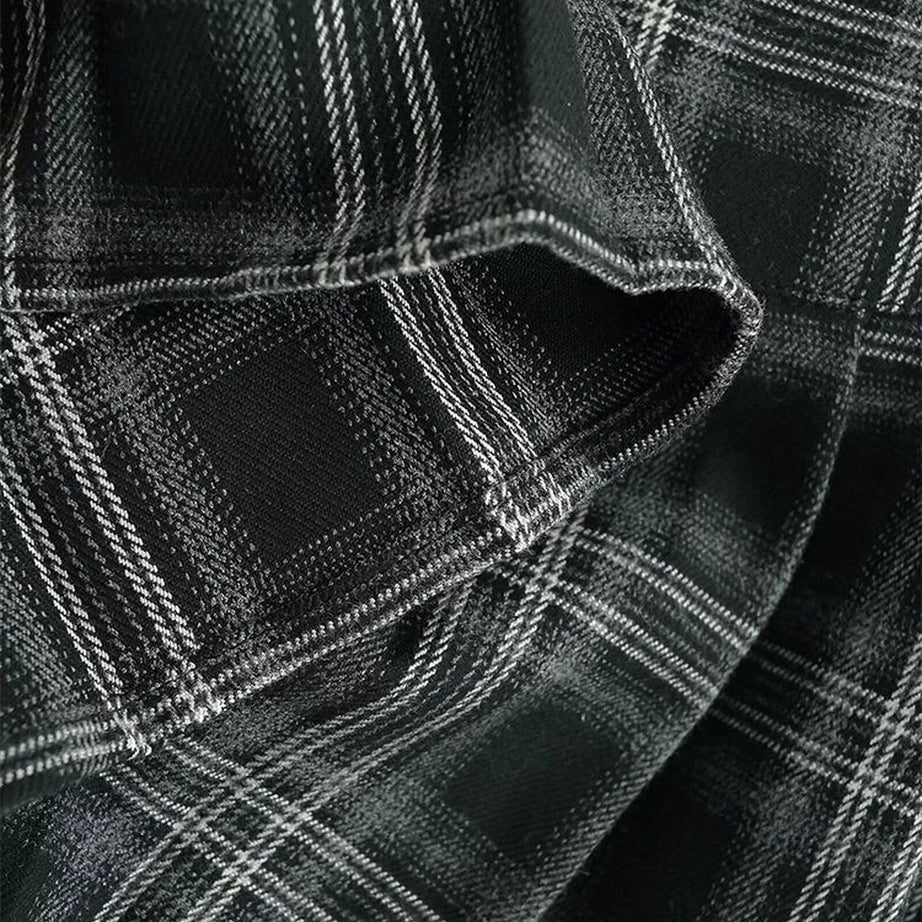 Retro Preppy Style Plaid Pleated Mini Skirt Shoptery