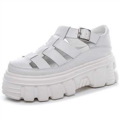Preppy White Sandals -
