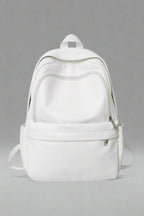 Backpack – Aesthetic Leather – Aesthetic Style for Stylish Looks white 5004 Shoptery