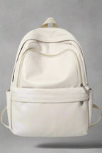 Backpack – Aesthetic Leather – Aesthetic Style for Stylish Looks beige 5004 Shoptery