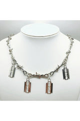 Edgy Punk Blade Necklace Shoptery