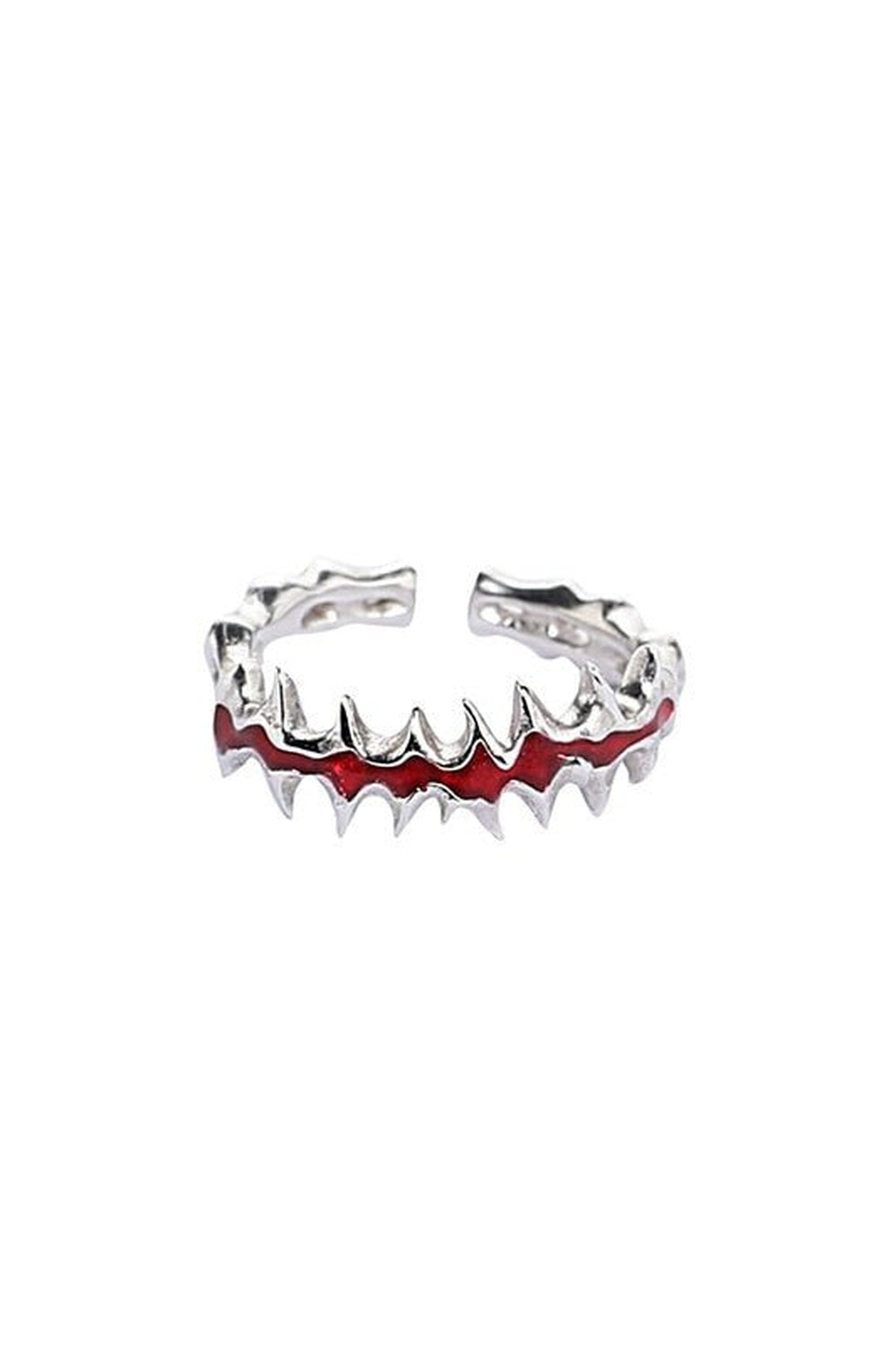 Edgy Punk Geometric Red Ring Resizable R2396 Shoptery