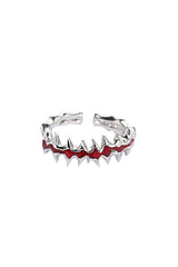 Edgy Punk Geometric Red Ring Resizable R2396 Shoptery